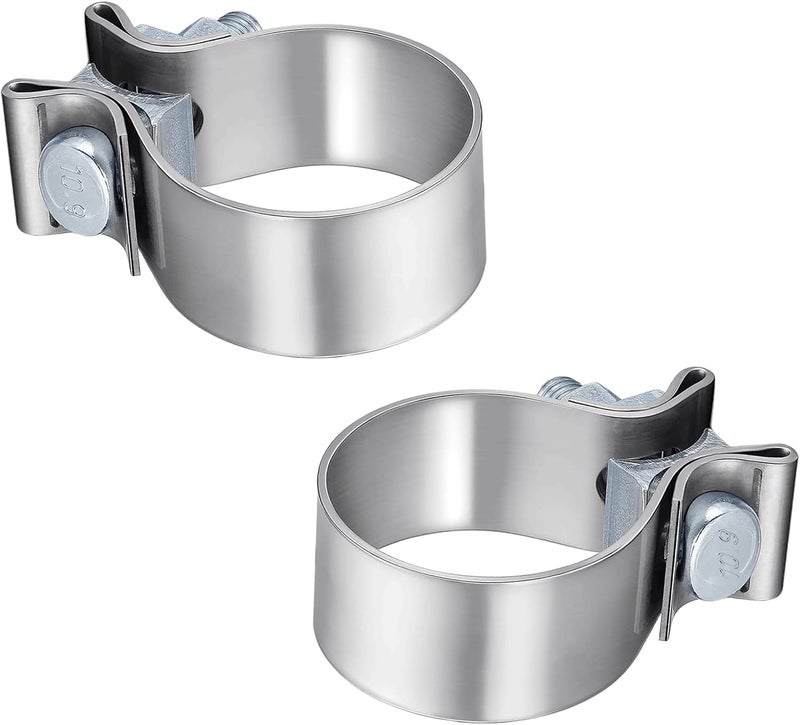 VPZMT 1.75" Muffler Exhaust Clamp Fit for Harley Touring/Street Glide/Electra Glide/Road King/Road Glide, Stainless Steel 304 - Image 5